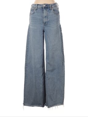 Rag & Bone Wide Leg Women's Jeans in Light Blue Denim